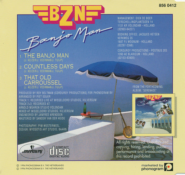 BZN : Banjo Man (CD, Maxi)