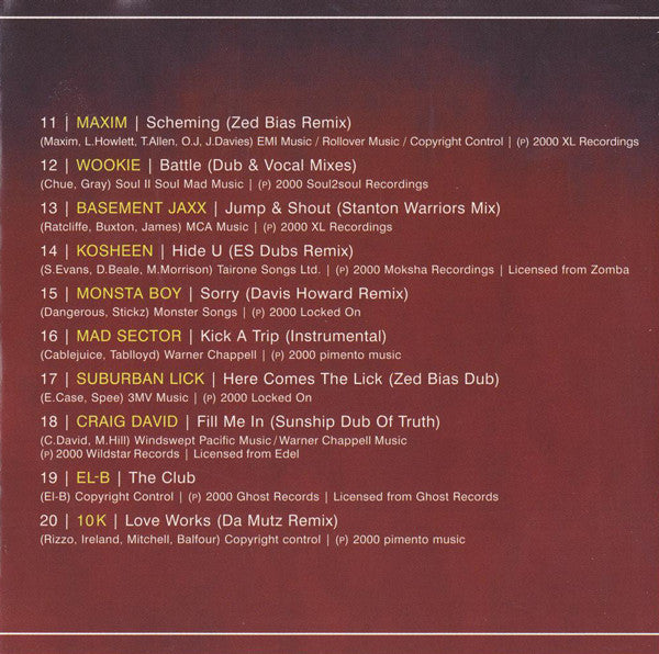 Groovemaster Johnson : Urban Dance Floor (Best New 2-Step) (CD, Comp, Mixed)