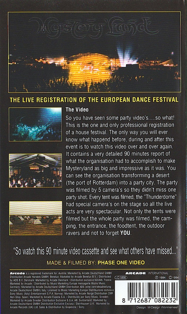 Various : Mystery Land - The Video (VHS, PAL)