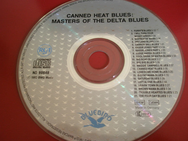 Various : Canned Heat Blues: Masters Of The Delta Blues (CD, Comp)