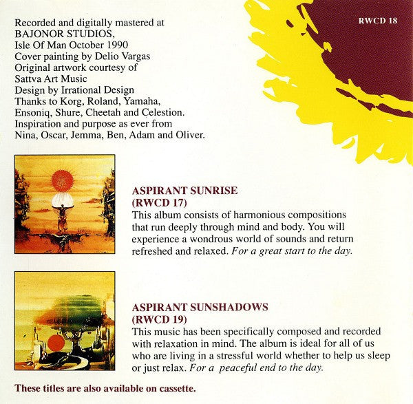 Rick Wakeman : Aspirant Sunset (CD, Album, RE)