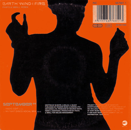 Earth, Wind & Fire : September 99 (Phats & Small Remix) (CD, Single)