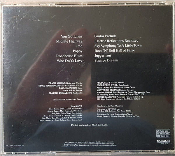Frank Marino & Mahogany Rush : Double Live (CD, Album)