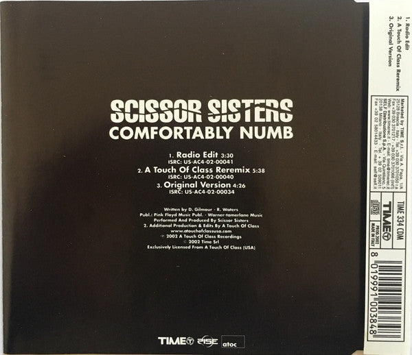 Scissor Sisters : Comfortably Numb (CD, Maxi)