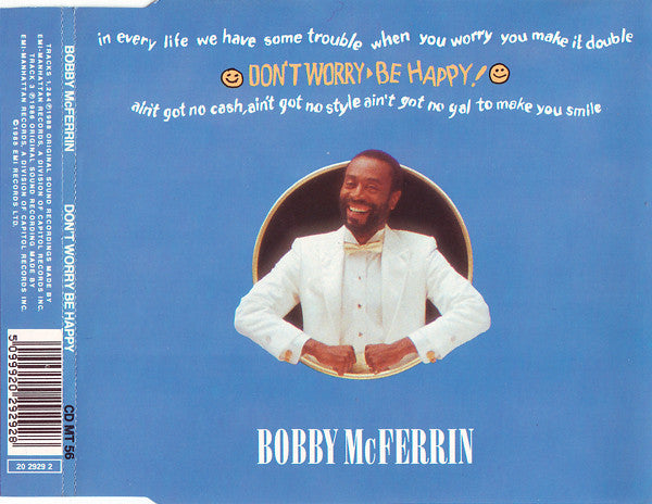 Bobby McFerrin : Don't Worry, Be Happy (CD, Single)