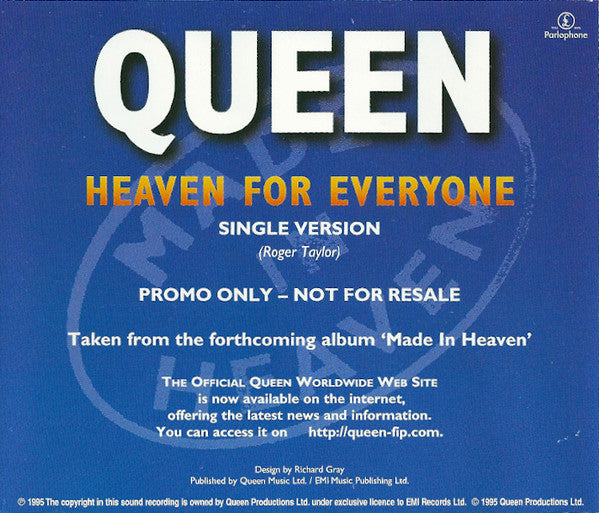Queen : Heaven For Everyone (CD, Single, Promo)