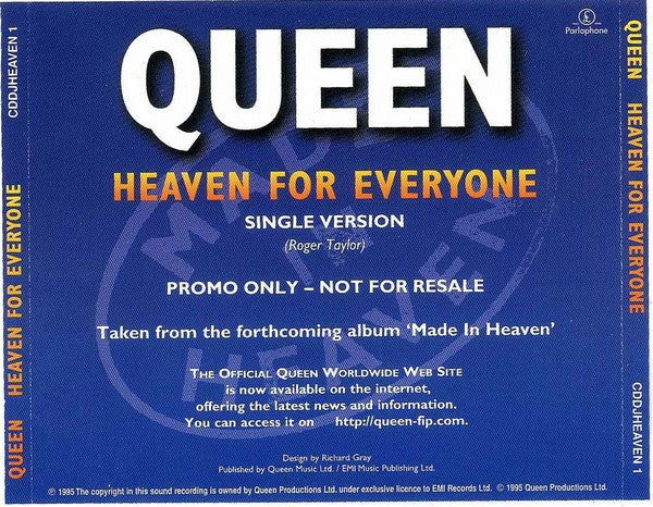 Queen : Heaven For Everyone (CD, Single, Promo)