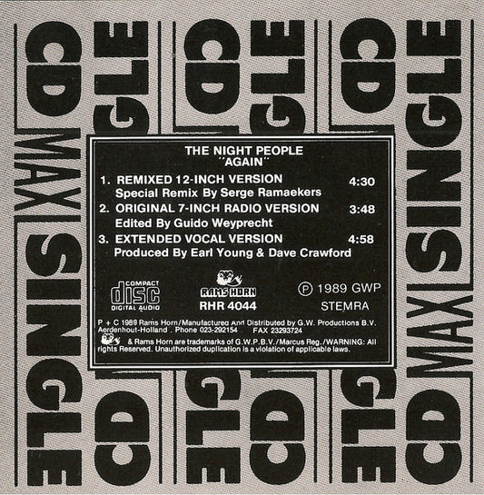 The Night People : Again (Remix) (CD, Maxi)