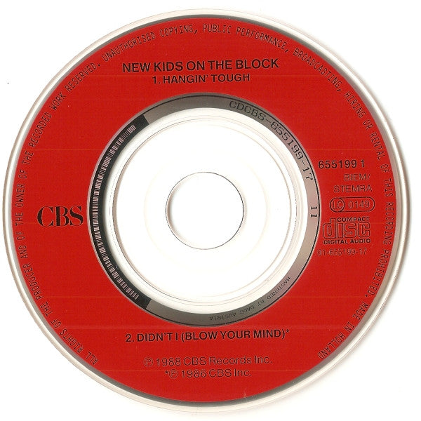 New Kids On The Block : Hangin' Tough (CD, Mini, Single)