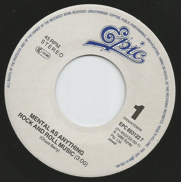 Mental As Anything : Rock And Roll Music (7")