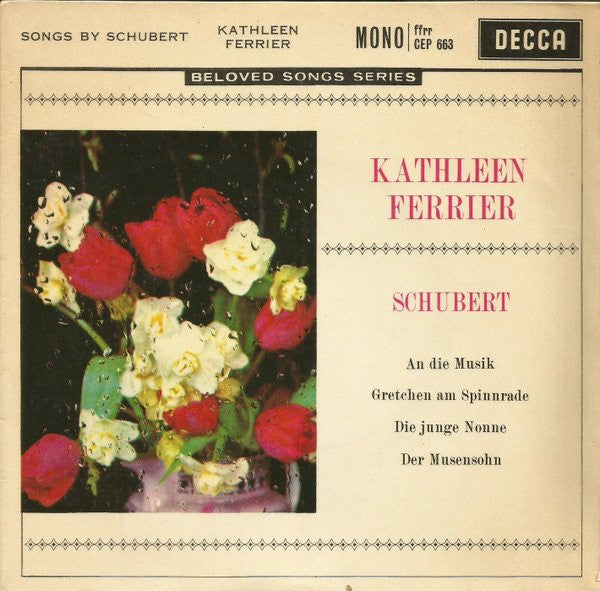 Kathleen Ferrier : Songs By Schubert (7", EP, Mono)