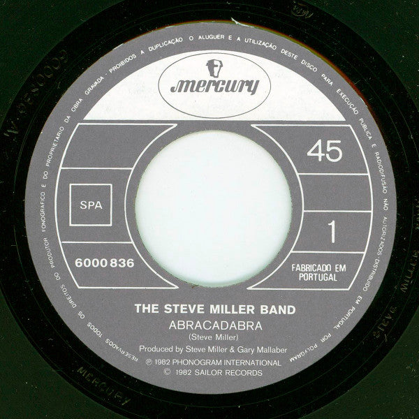 Steve Miller Band : Abracadabra (7", Single)
