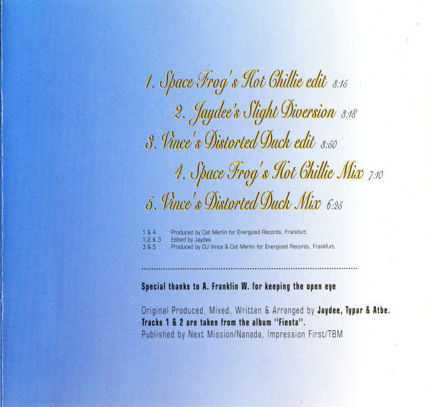 The Sunclub : Fiesta De Los Tamborileros (CD, Maxi)