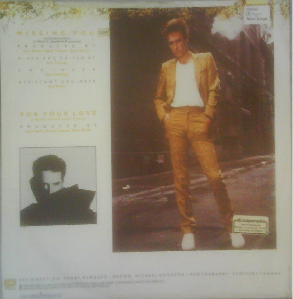 John Waite : Missing You (12", Maxi)