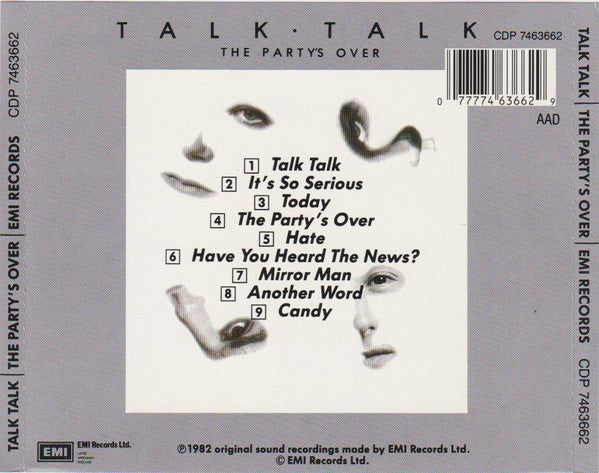 Talk Talk : The Party's Over (CD, Album)