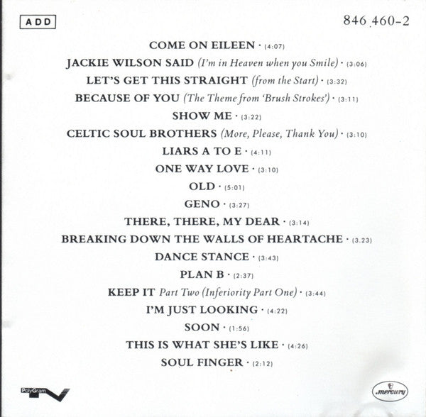 Dexys Midnight Runners : The Very Best Of Dexys Midnight Runners (CD, Comp, RE)