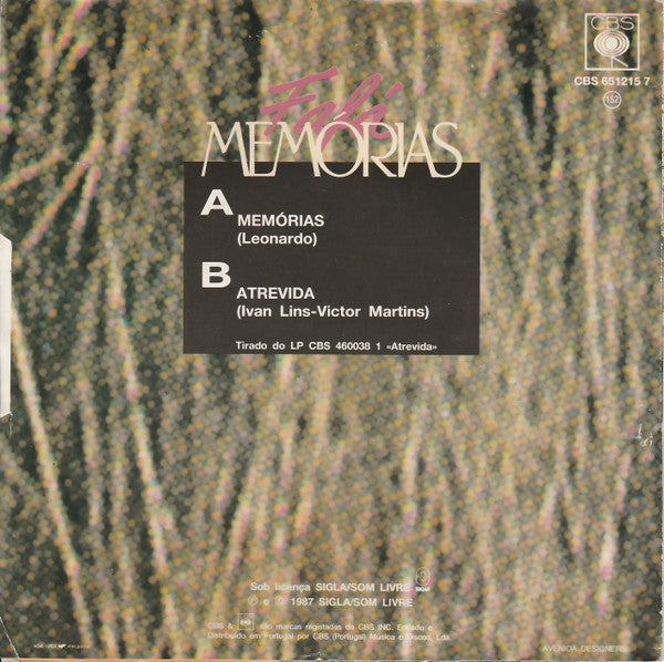 Fafá De Belém : Memórias (7", Single)