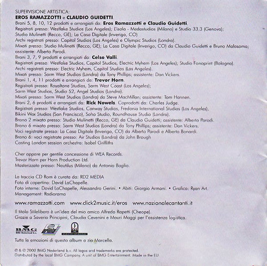 Eros Ramazzotti : Stilelibero (CD, Album, Enh)