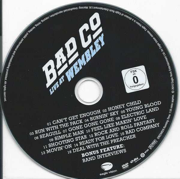 Bad Company (3) : Live At Wembley (DVD-V, NTSC)