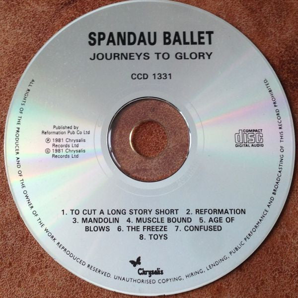 Spandau Ballet : Journeys To Glory (CD, Album)