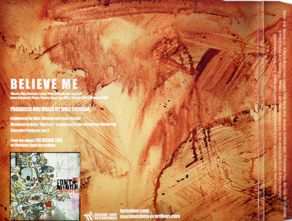 Fort Minor : Believe Me (CD, Single, Promo)