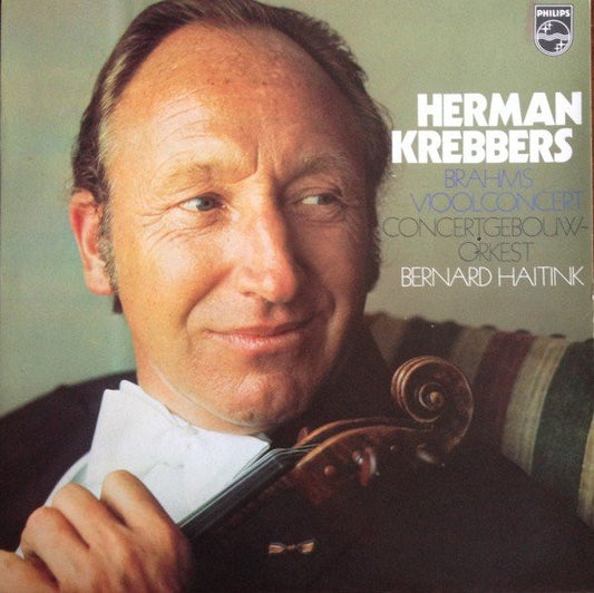 Johannes Brahms - Herman Krebbers, Concertgebouworkest, Bernard Haitink : Vioolconcert (LP, Album, RE)