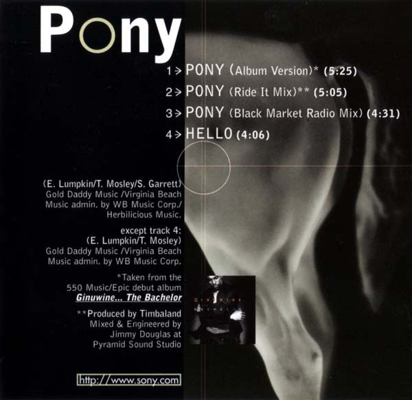 Ginuwine : Pony (CD, Maxi)