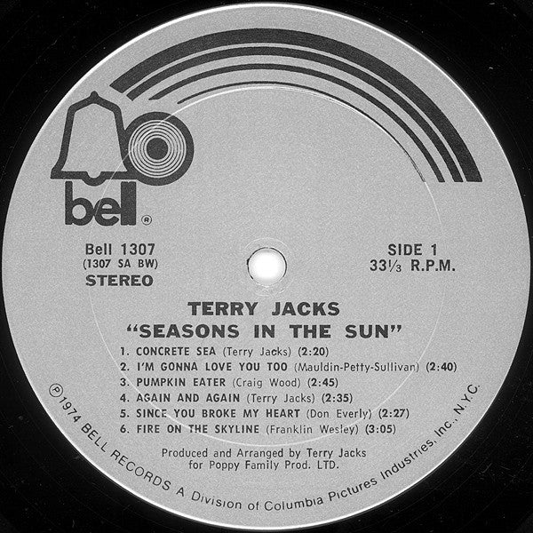 Terry Jacks : Seasons In The Sun (LP, Album)