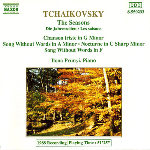 Pyotr Ilyich Tchaikovsky, Ilona Prunyi : The Seasons / Chanson Triste In G Minor (CD, Album)