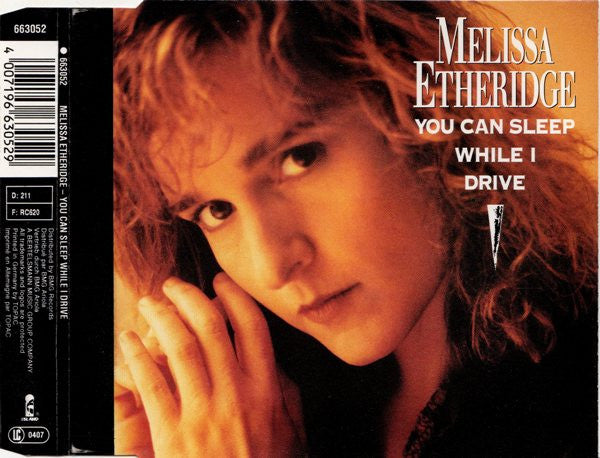 Melissa Etheridge : You Can Sleep While I Drive (CD, Maxi)