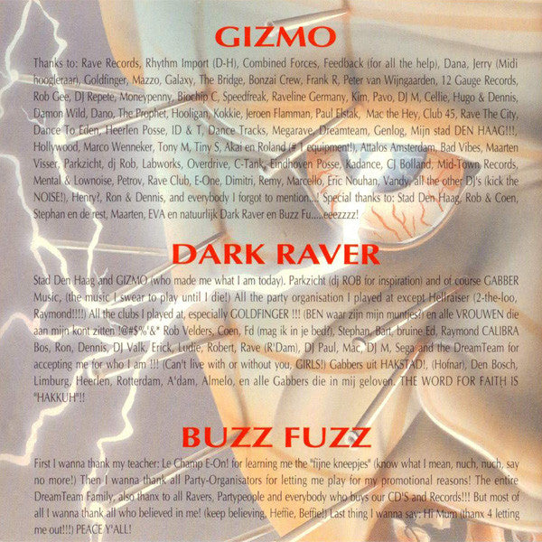 DJ Gizmo / Buzz Fuzz And The Dark Raver : Hellraiser - The Final Connection Between Heaven And Earth (CD, Mixed)