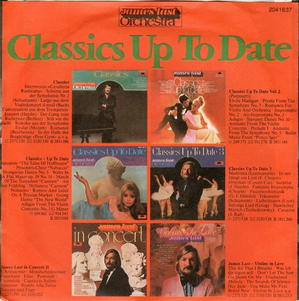 James Last : Romanze Für Violine Und Orchester Nr. 2 F-dur Op. 50 / Presto Aus Der Symphonie Nr. 7 A-dur Op. 92 (7", Single)