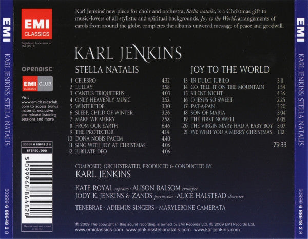 Karl Jenkins : Stella Natalis (CD, Album)