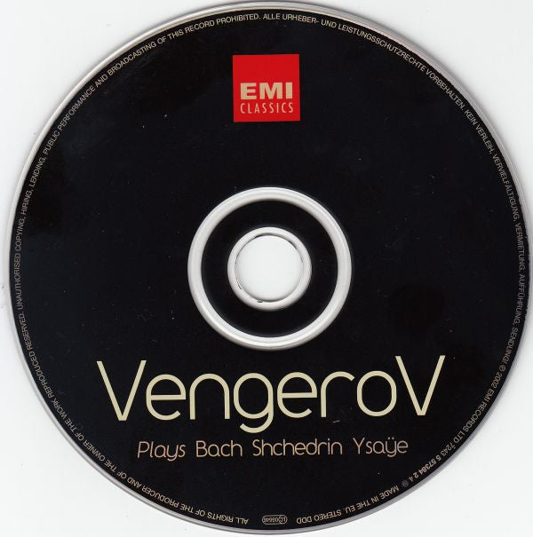 Maxim Vengerov : Plays Bach Shchedrin Ysaÿe (CD, Album)