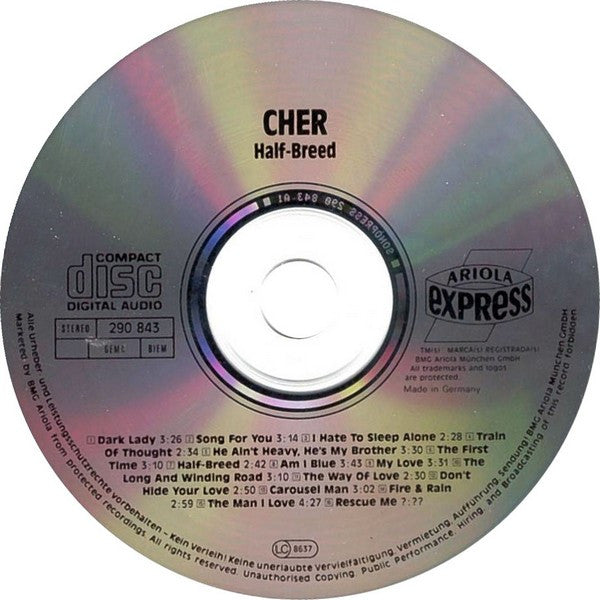 Cher : Half-Breed (CD, Comp)