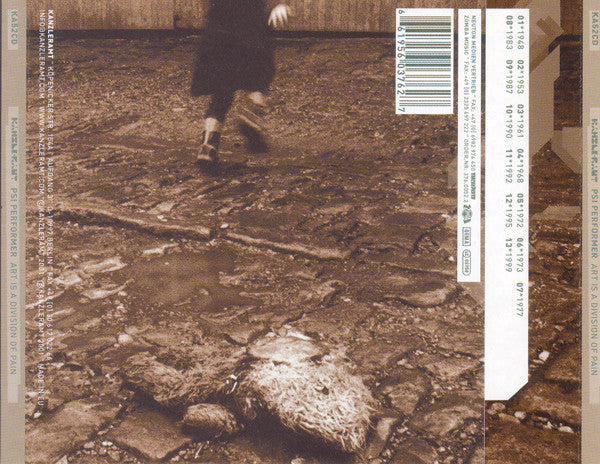 Psi Performer : Art Is A Division Of Pain (CD, Album)