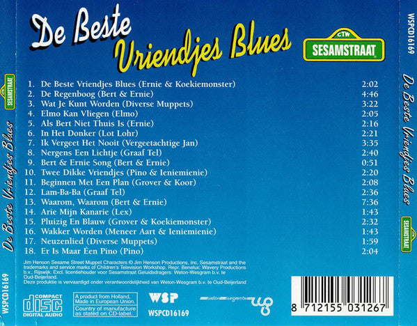 Sesamstraat : De Beste Vriendjes Blues (CD, Album, Comp)