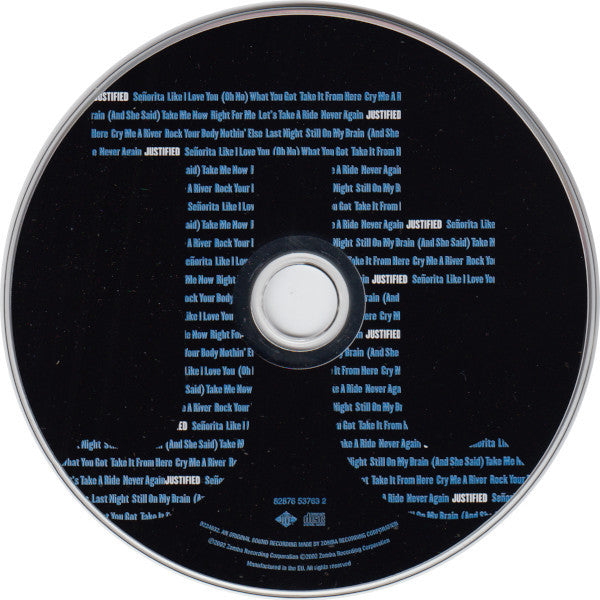 Justin Timberlake : Justified (CD, Album, RP, Son)