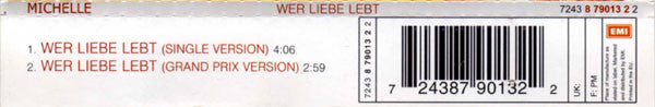 Michelle : Wer Liebe Lebt (CD, Maxi)