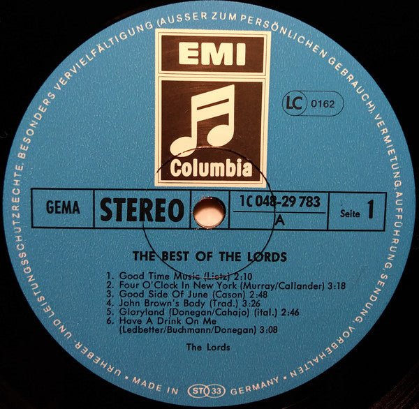 The Lords : The Best Of The Lords (LP, Comp, RE)