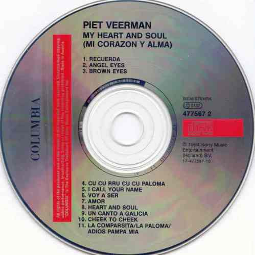 Piet Veerman : My Heart And Soul (Mi Corazon Y Alma) (CD, Album)