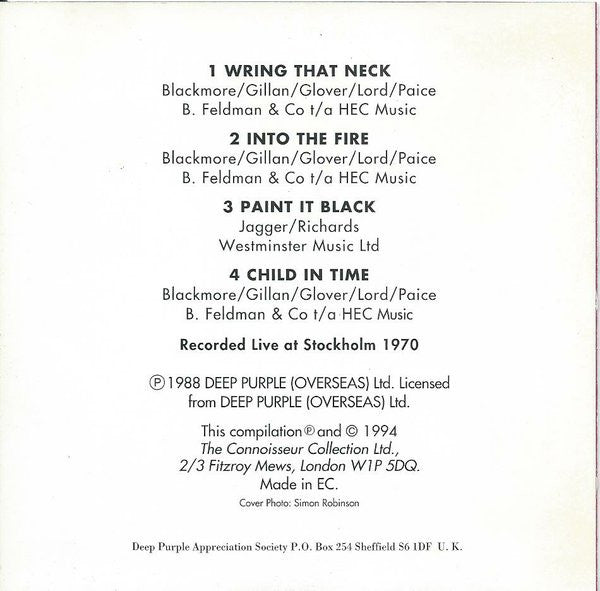 Deep Purple : Child In Time (CD, Comp)