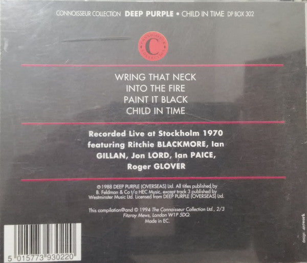 Deep Purple : Child In Time (CD, Comp)