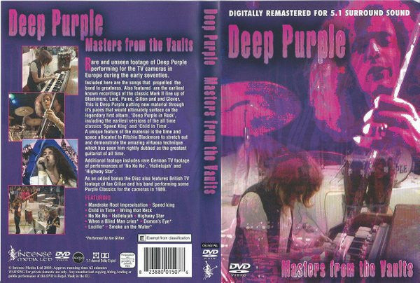 Deep Purple : Masters From The Vaults (DVD-V, Comp, RM, Unofficial, PAL)
