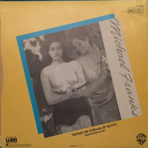 Michael Franks : Jealousy (7", Single)