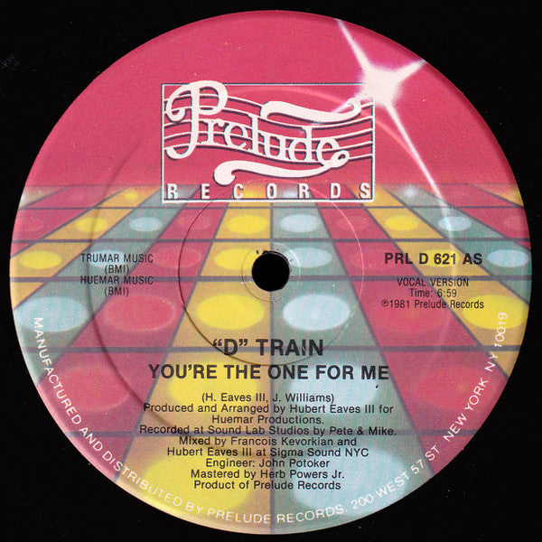 D-Train : You're The One For Me (12")