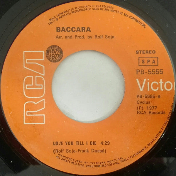 Baccara : Sorry, I'm A Lady (7", Single)