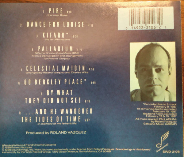 Roland Vazquez : The Tides Of Time (CD, Album)