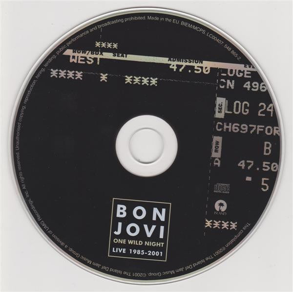 Bon Jovi : One Wild Night: Live 1985-2001 (CD, Album)