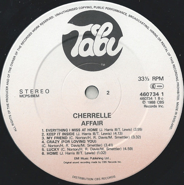 Cherrelle : Affair (LP, Album)